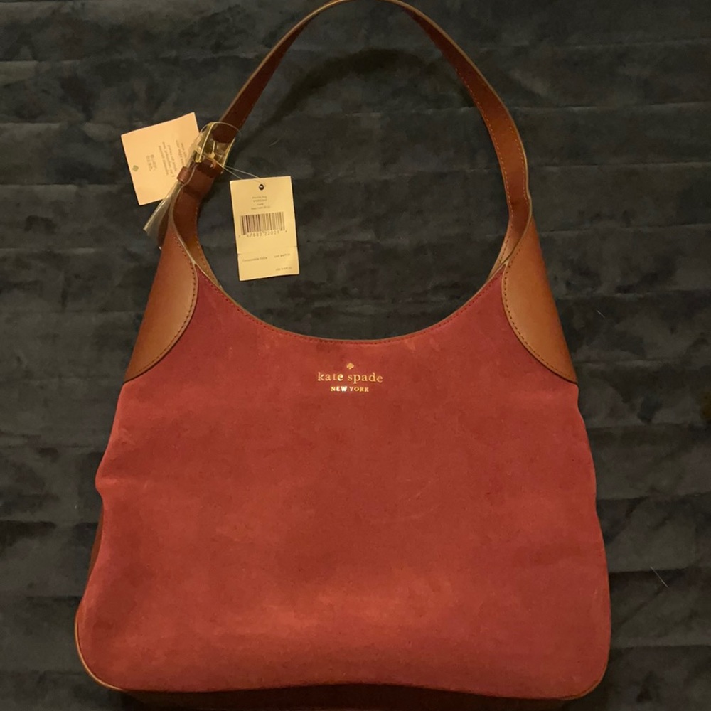 NWT Kate Spade Aster Shoulder Bag Deep Cardinal